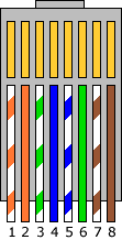  Cat-5 TIA/EIA T568-B 